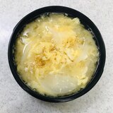 新玉ねぎと溶き卵の味噌汁